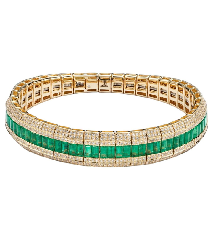 Photo: Shay Jewelry 18kt white gold bracelet with diamonds and sapphires
