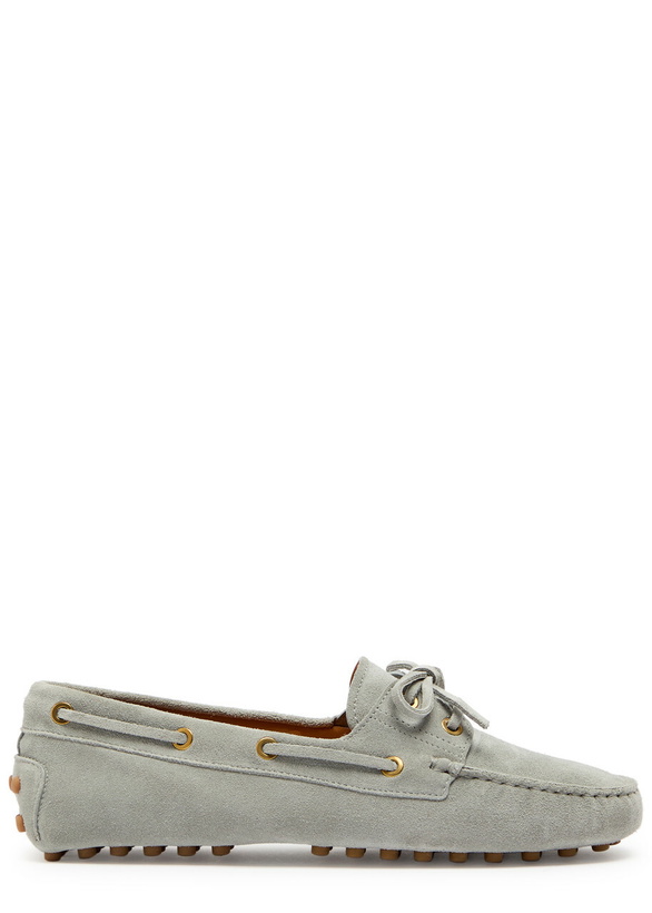 Photo: Tods Gommino Suede Loafers Grey