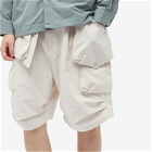 GOOPiMADE Men's MOX-01 Yoroi- Utility Pocket Shorts in Bone