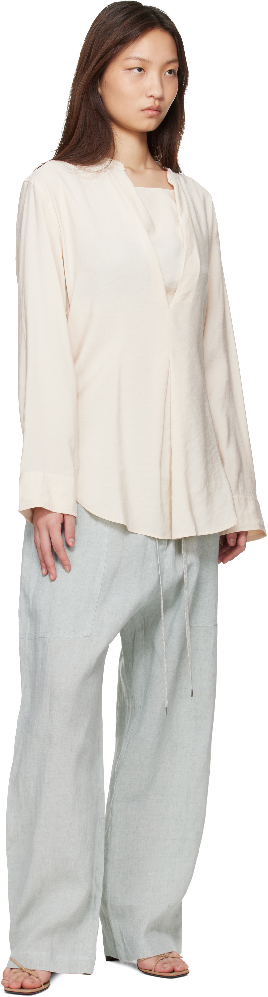 Studio Nicholson Green Attis Trousers