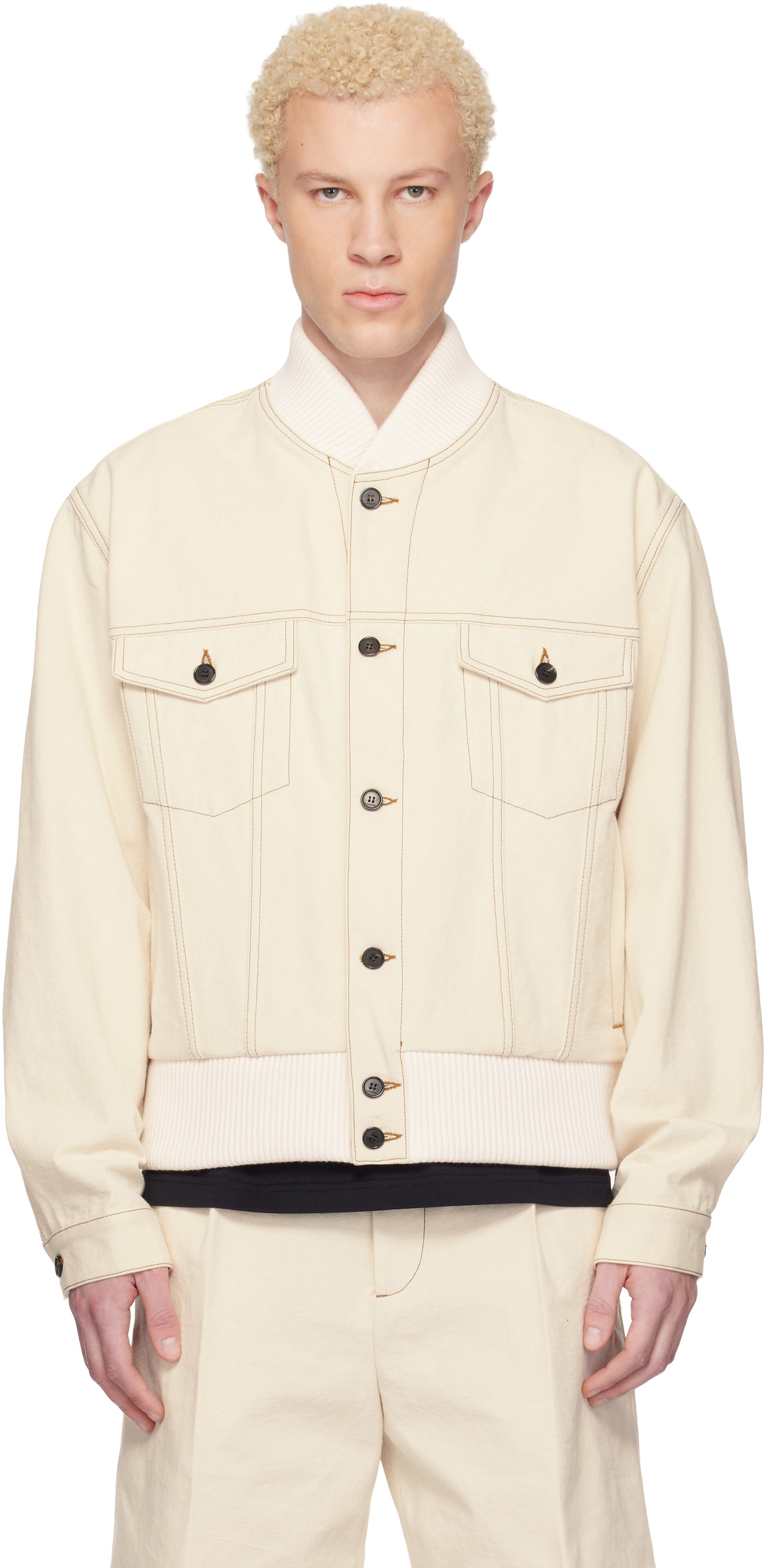Lanvin Off-White Teddy Jacket