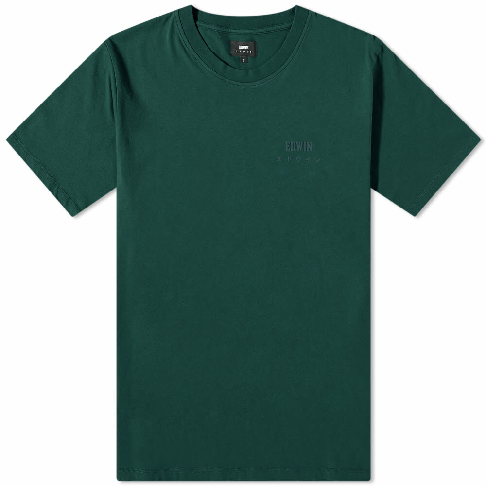 EDWIN Men's Logo Chest T-Shirt in Pine Grove Edwin