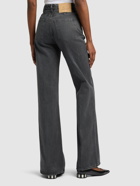 AMI PARIS High Rise Wide Cotton Jeans