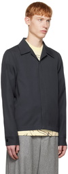 Jil Sander Navy Notched Jacket