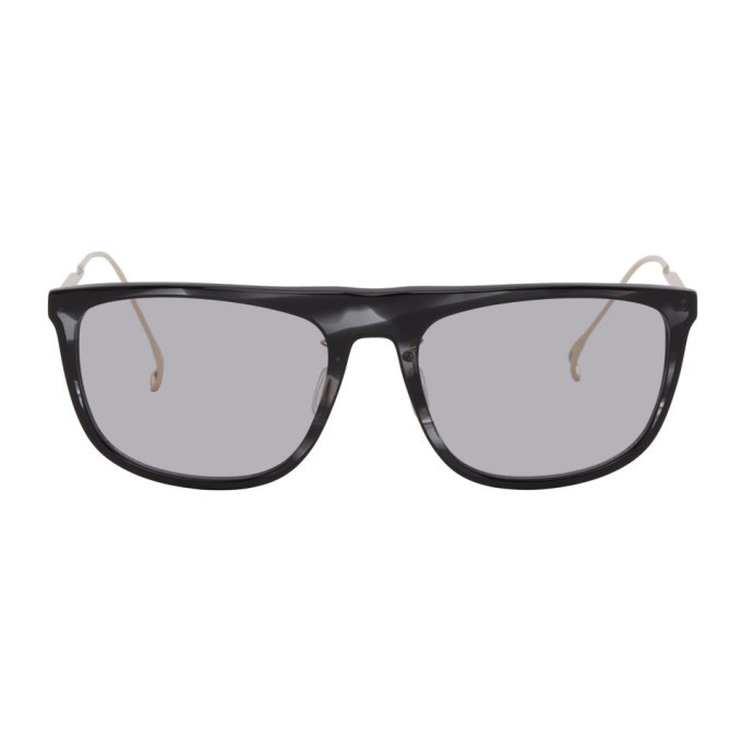 Issey Miyake Men Black Square 6 Sunglasses Issey Miyake Men