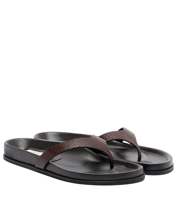 Photo: Toteme Leather thong sandals