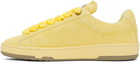 Lanvin Yellow Suede Curb Lite Sneakers