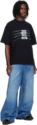 Alexander Wang Black Oversized Graphic T-shirt