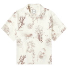 Wooyoungmi Men's Marine Print Vacation Shirt in Neutrals