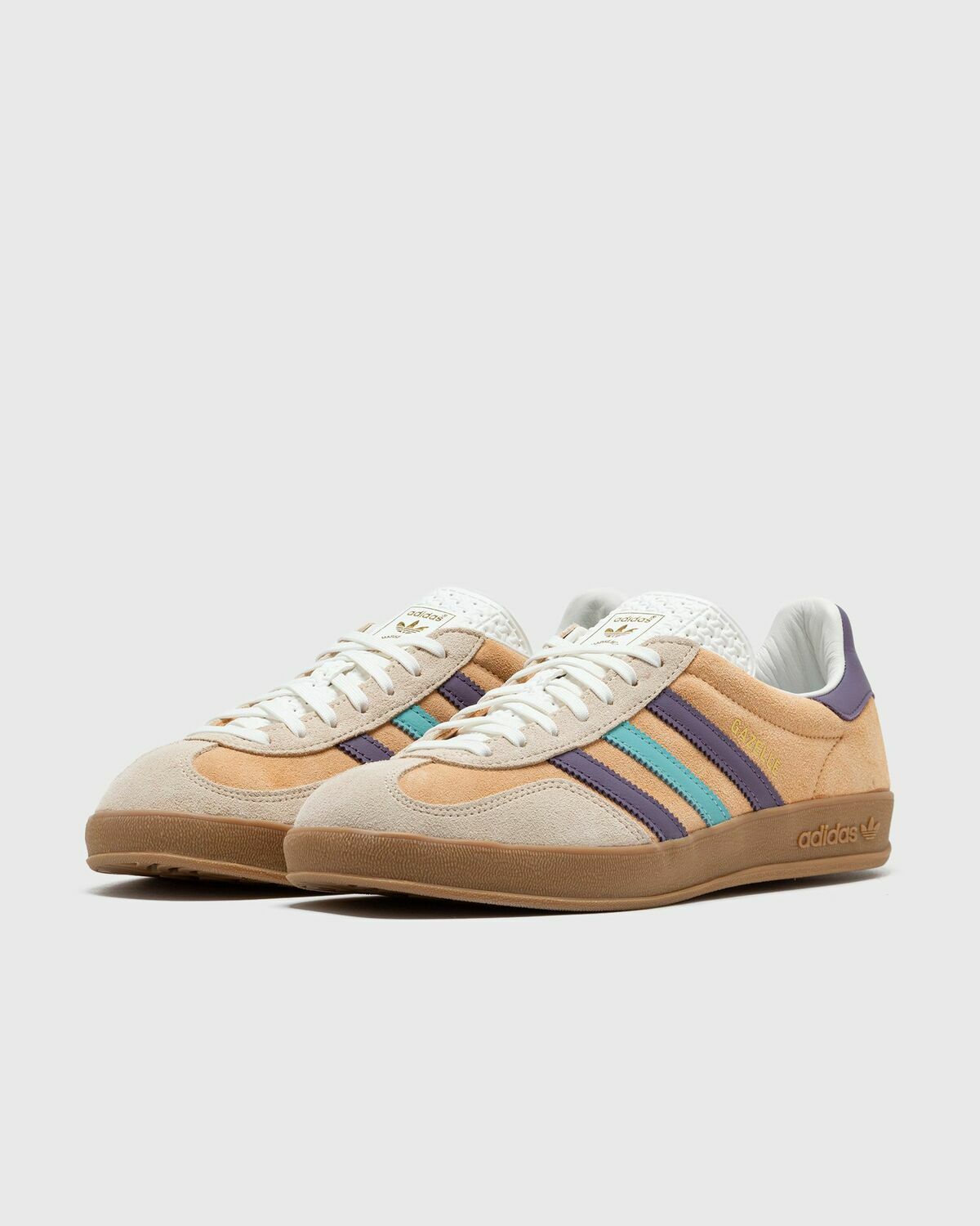 adidas gazelle silver green womens adidas Women's Originals Gazelle Indoor Shoes, Magic Beige / Cloud White / Gum / 9.5