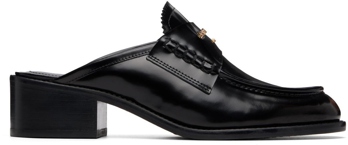 Alexander Wang Black Carter Leather Slip-on Loafers
