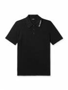 Balmain - Logo-Embroidered Cotton-Piqué Polo Shirt - Black