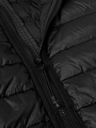 Stone Island - Logo-Appliquéd Quilted Shell Hooded Down Jacket - Black