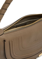 Chloe Marcie Mini Leather Shoulder bag - Taupe - One Size