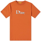 Dime Men's Classic Chemtrail Logo T-Shirt in Rust