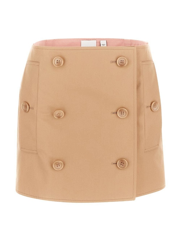 Photo: Burberry Double Button Mini Skirt