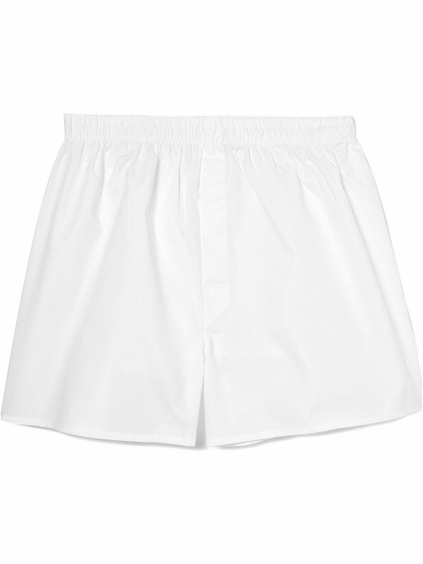 Photo: Sunspel - Cotton Boxer Shorts - White