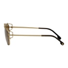 Versace Gold Greek Wire Sunglasses