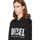 Diesel Black S-Division-Logo Hoodie