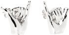 Y/Project Silver Mini Shaka Earrings