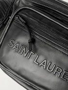 SAINT LAURENT - Logo-Embossed Leather Belt Bag - Black