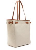 Veronica Beard Dash Canvas Tote bag - Cream - One Size