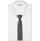Berluti - 7cm Knitted Silk Tie - Men - Gray