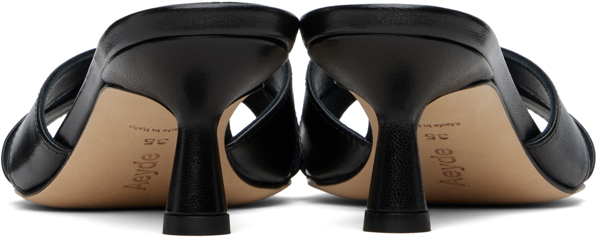 Aeyde Black Vero Leather Mules