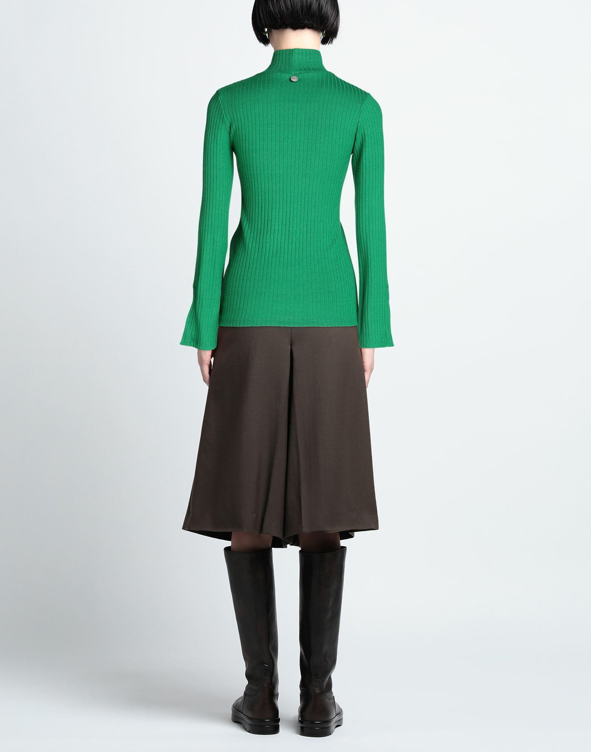 Berna Womens Turtleneck Emerald in Green