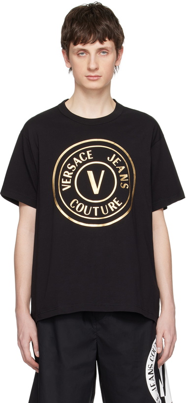 Photo: Versace Jeans Couture Black V-Emblem T-Shirt