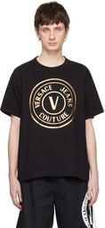 Versace Jeans Couture Black V-Emblem T-Shirt