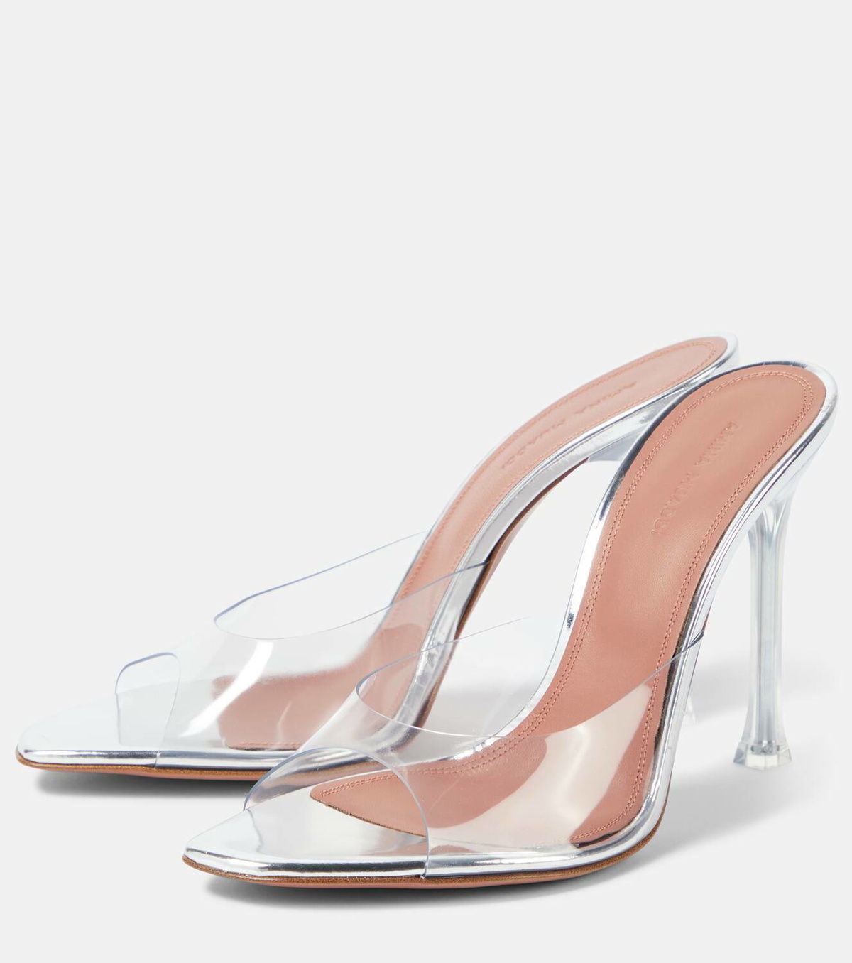 Amina Muaddi Alexa 105 PVC mules