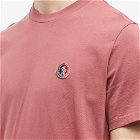 Moncler Men's Genius Chest Logo T-Shirt in Burgundy