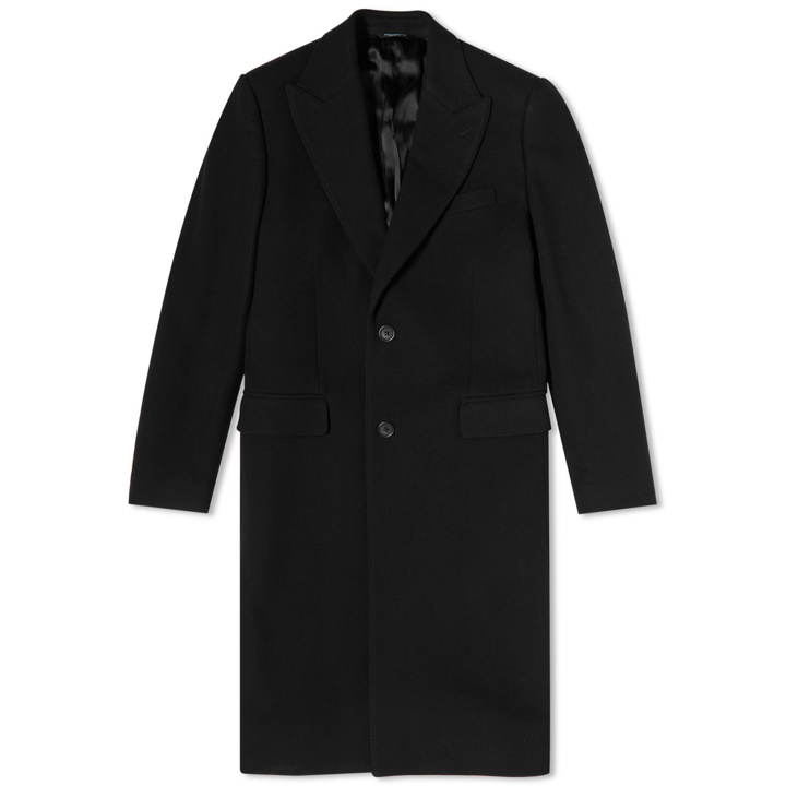 Photo: Dolce & Gabbana Men's SB Wool Coat in Black