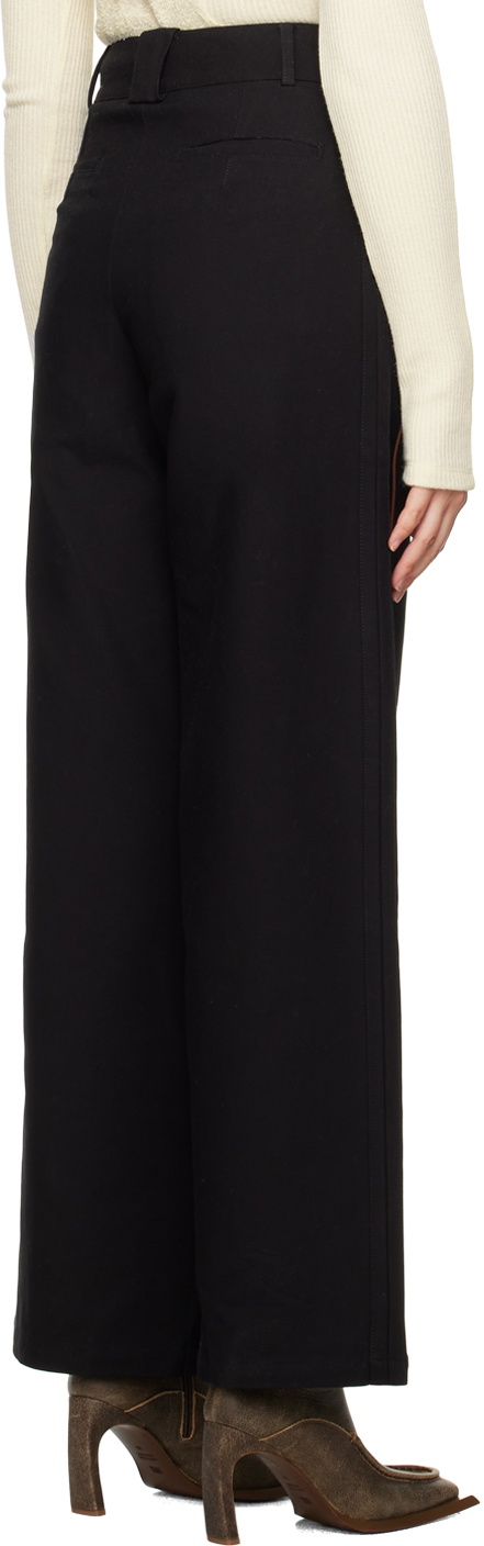 Kijun Black Piping Trousers