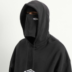 Umbro by Slam Jam Men's OG Logo Mask Hoodie in Washed Black