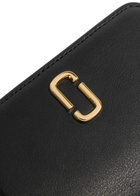 Marc Jacobs Designer Plaque Leather Wallet - Black - One Size