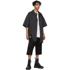 Julius Black Cropped French Terry Lounge Pants