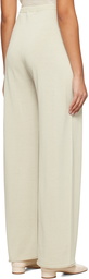 LOW CLASSIC Beige Semi-Sheer Lounge Pants