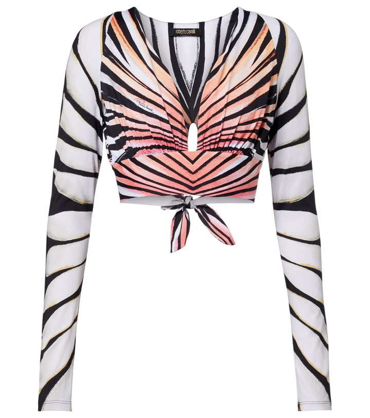 Photo: Roberto Cavalli Printed crop top