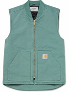 Carhartt WIP - Logo-Appliquéd Cotton-Canvas Gilet - Green