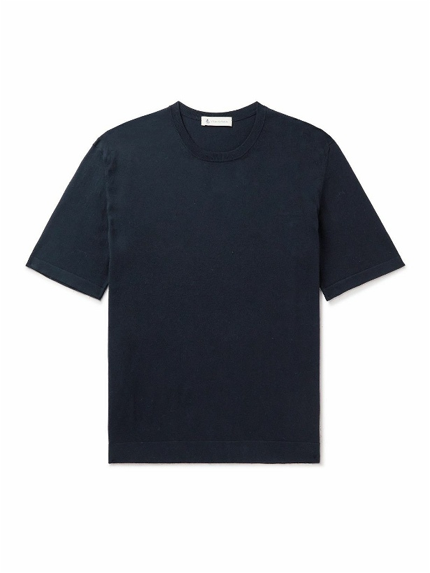 Photo: Piacenza Cashmere - Cotton T-Shirt - Blue