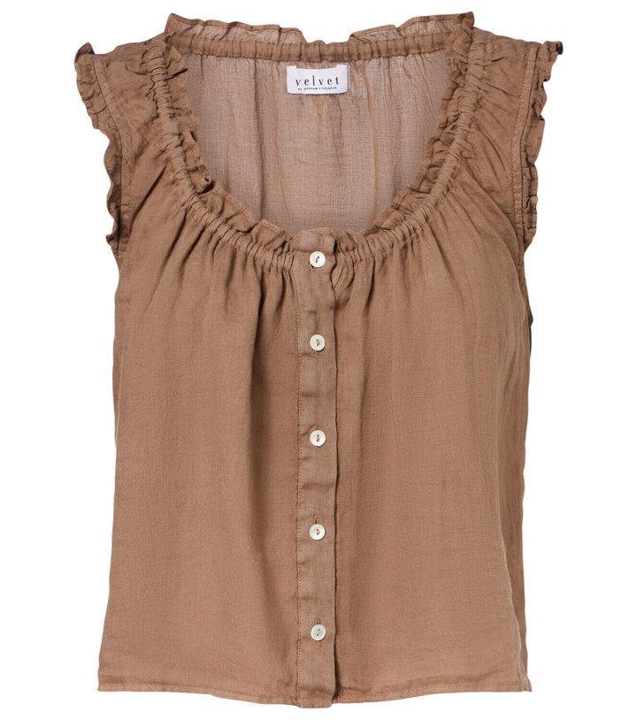 Photo: Velvet Tana linen top