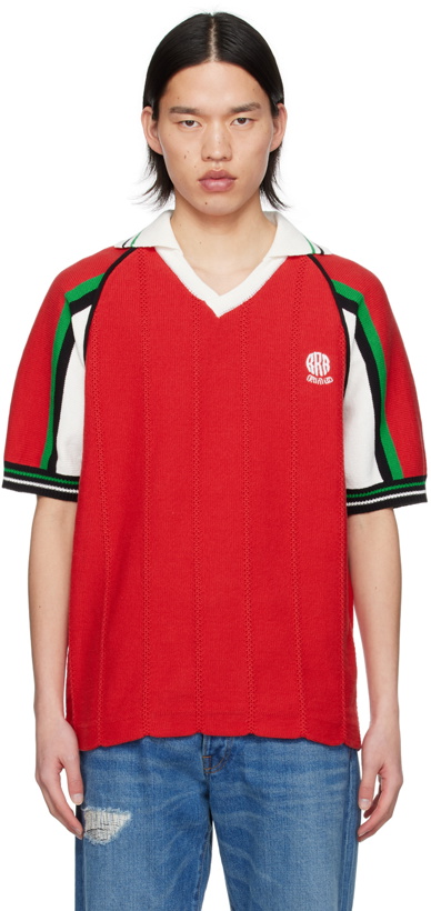 Photo: RICE NINE TEN Red Soccer Jersey Polo