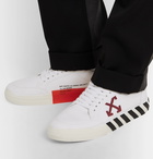 Off-White - Suede-Trimmed Canvas Sneakers - White