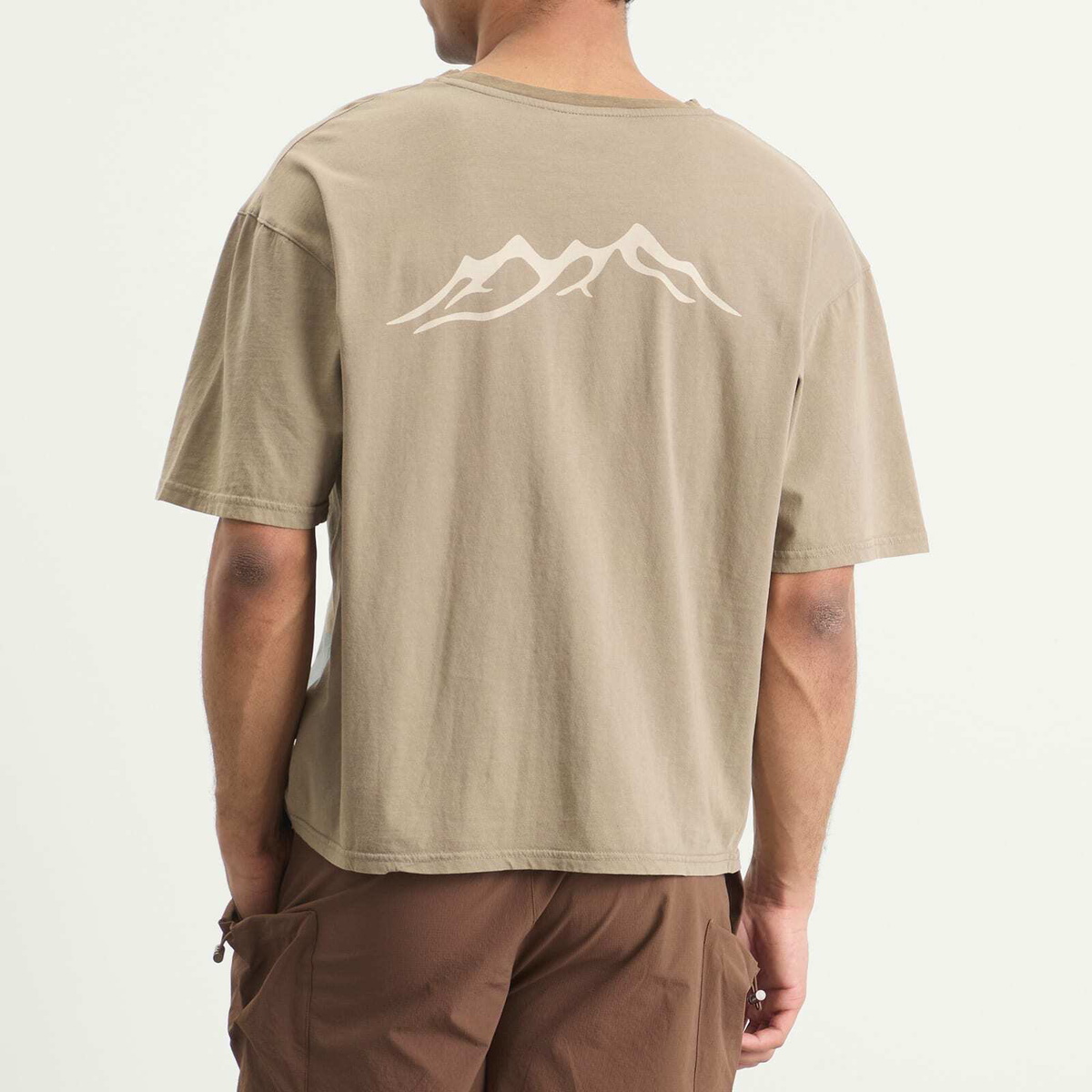 Mellow Clo Men's Everyday T-Shirt in Washed Brown