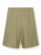 Nike Running - Challenger Straight-Leg Mesh-Panelled Dri-FIT Shorts - Green