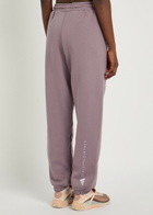 Adidas X Stella Mccartney Logo-print Cotton Sweatpants Purple