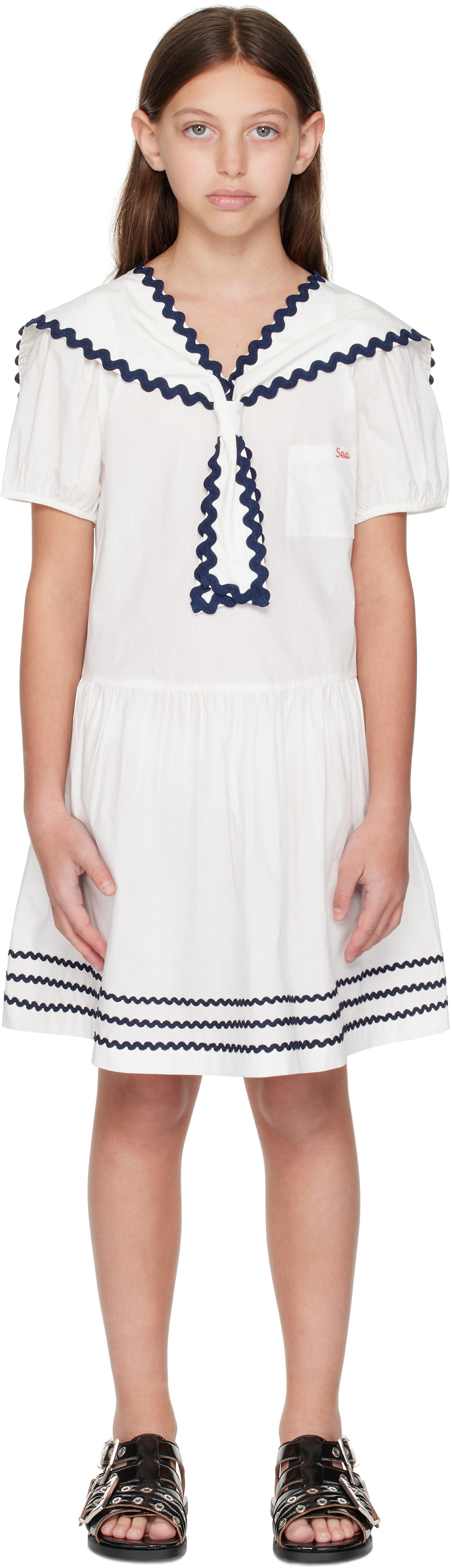 SEA NY Kids White Nancy Dress