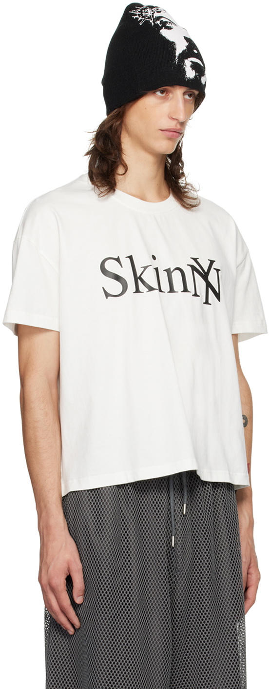 Praying White 'Skinny' T-Shirt